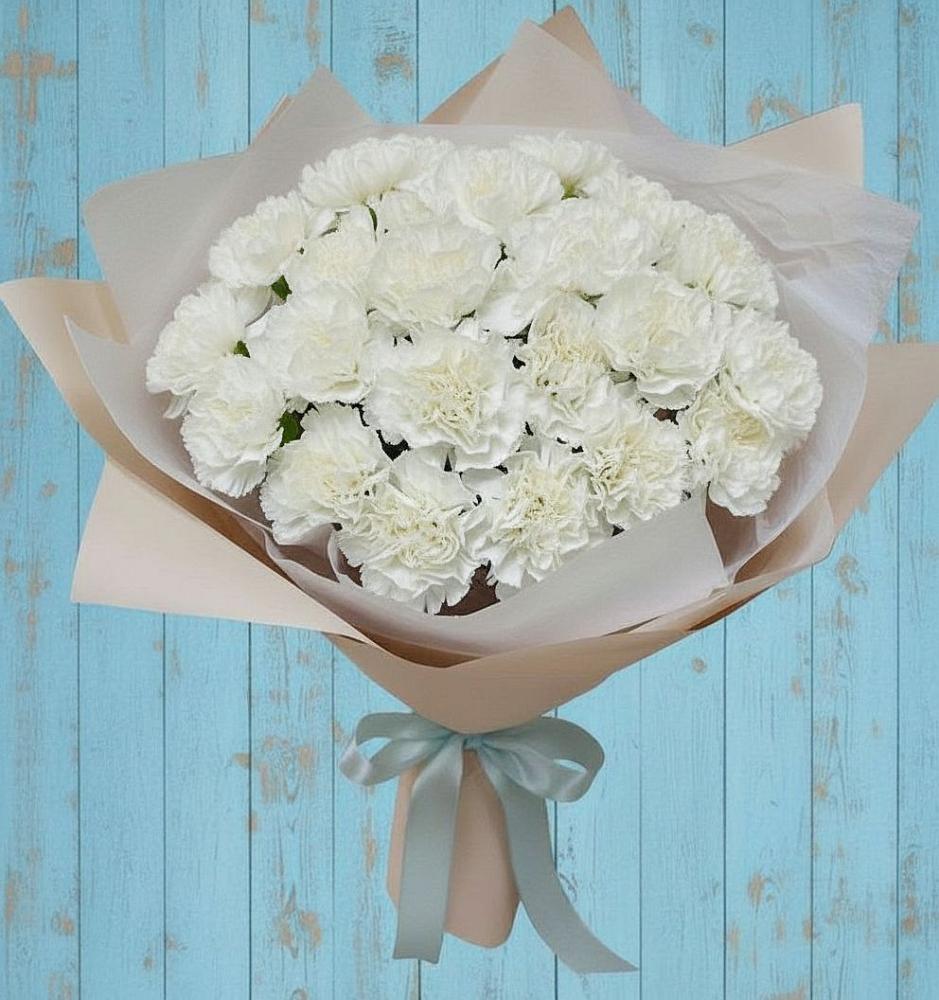 Букет цветов из: Гвоздики в Корпуса