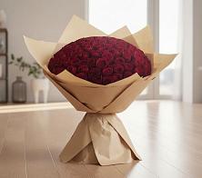 Букет 101 Красная роза в Корпуса