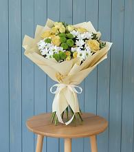 Букет цветов из:  Хризантемы и Розы #REPLACE_PRED# Корпуса