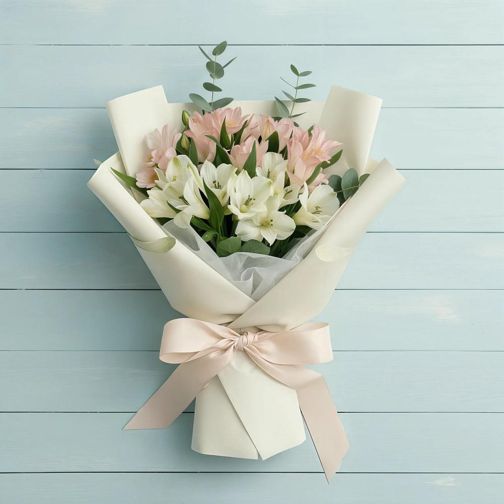 Букет цветов из: Альстромерии в Корпуса