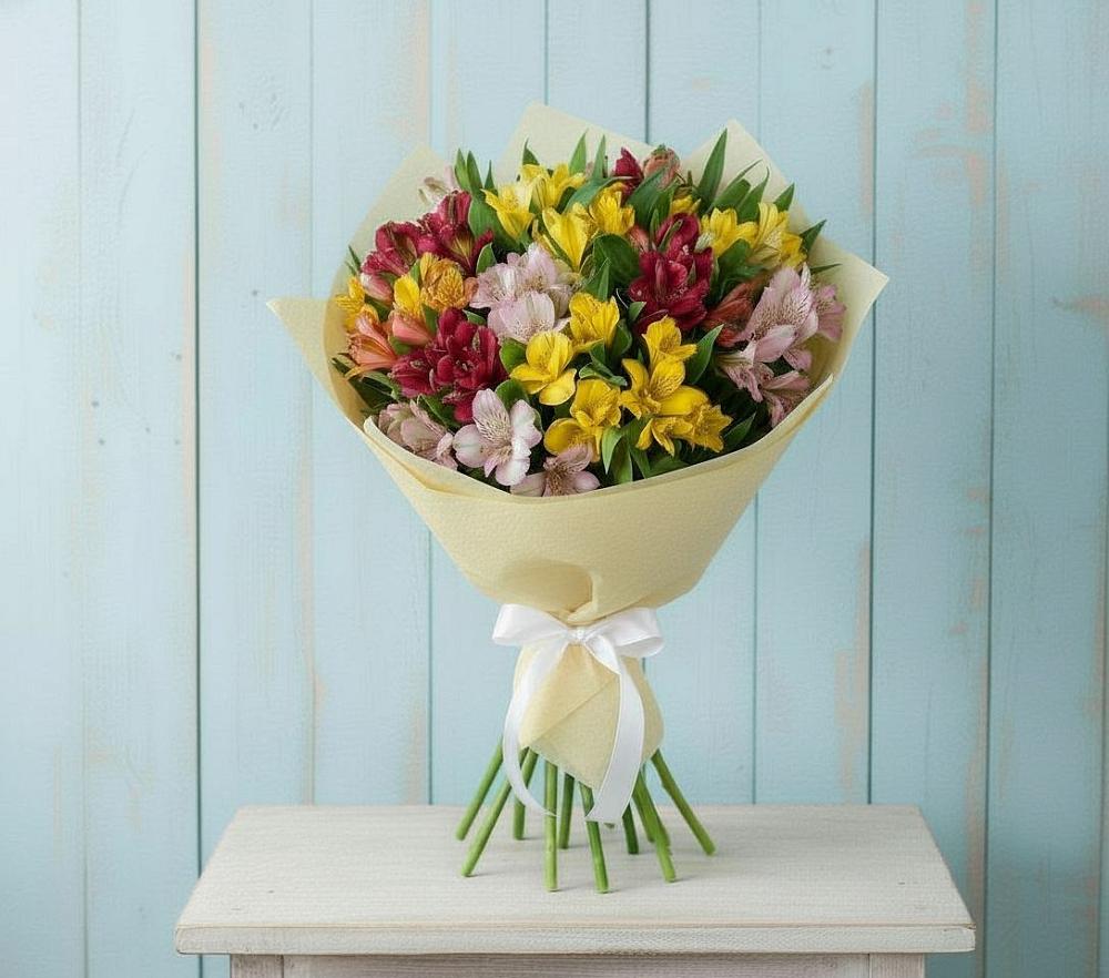 Букет цветов из: Альстромерии в Корпуса