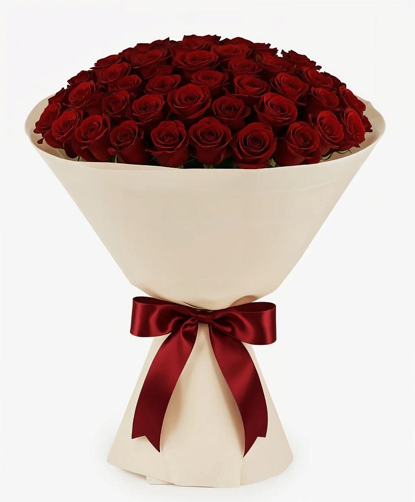 Букет 101 Бордовая роза Блэк Бакарра в Корпуса