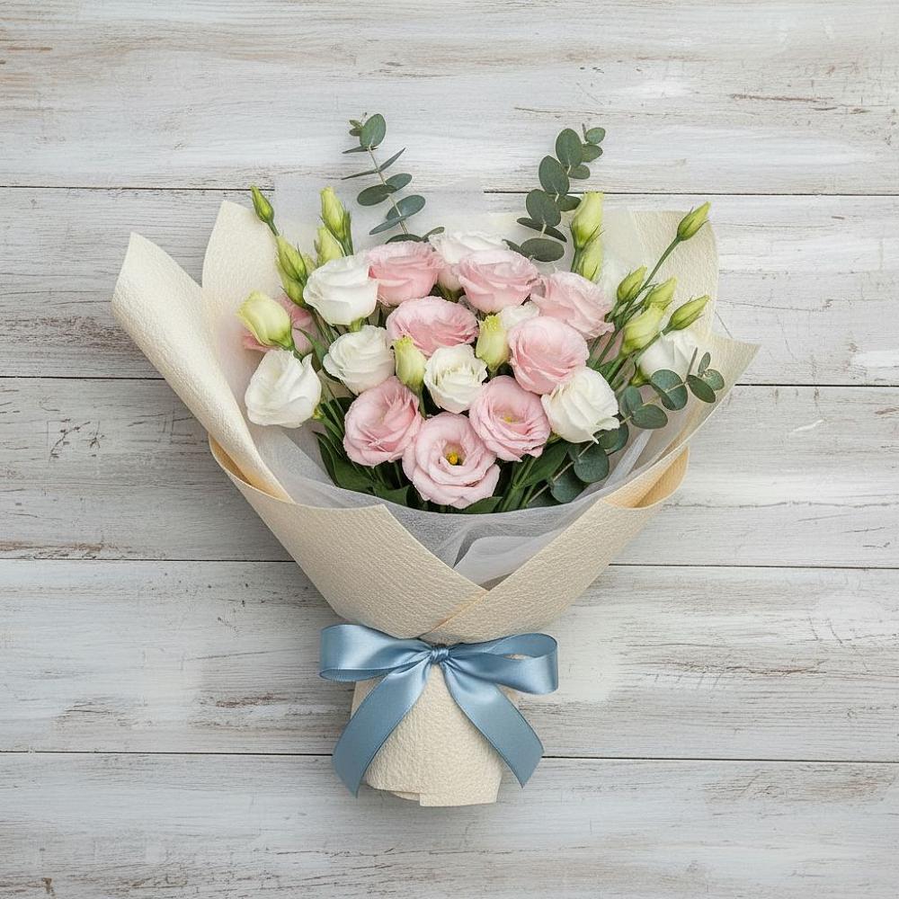 Букет цветов из: Лизиантусы в Корпуса